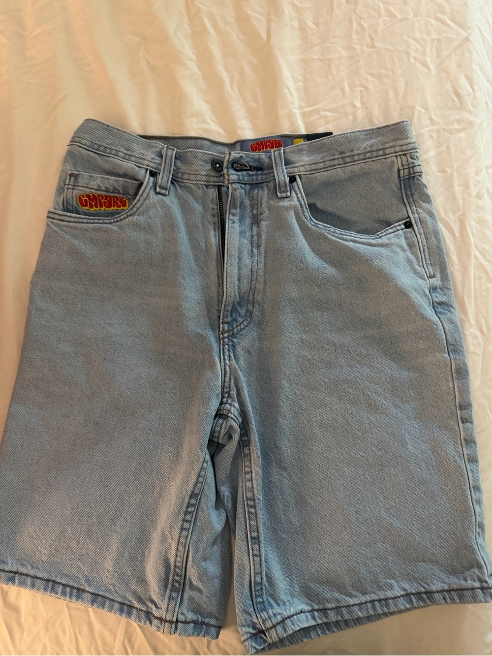 Light Blue Men's Empyre Denim Shorts - Casual Summer Jeans
